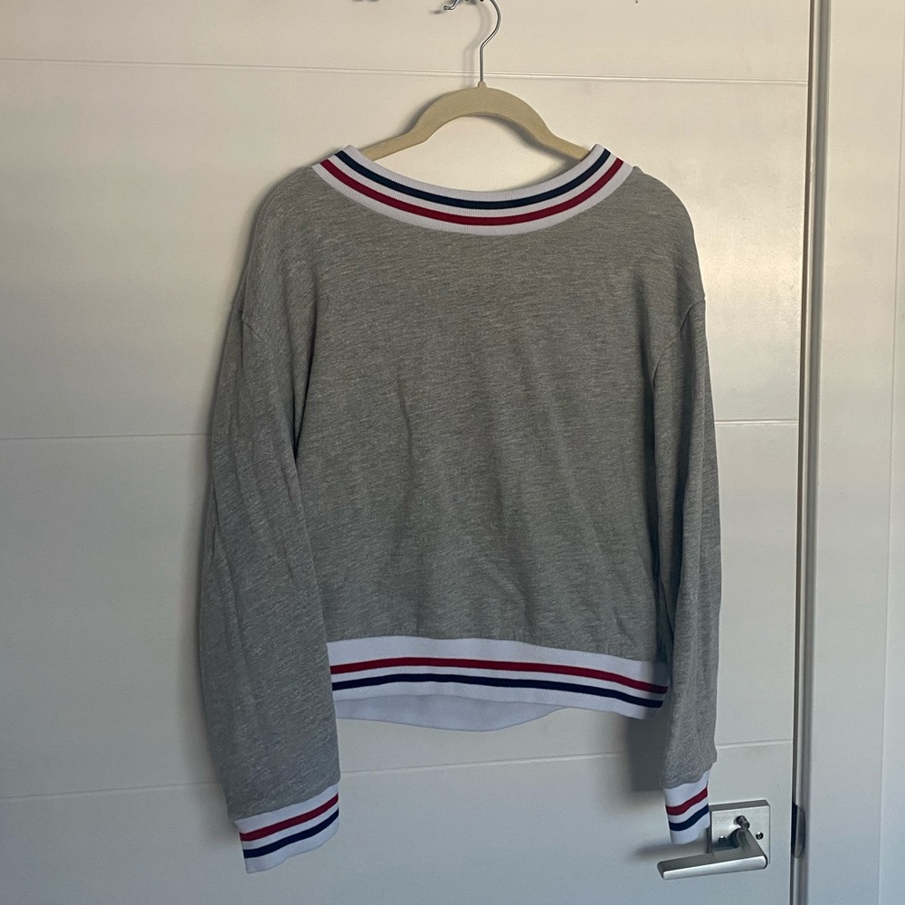 American Apparel grey with red/white/blue sweater